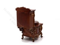 (image for) Miniature Toilet Hand Painted Baroque Style - Walnut