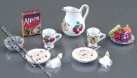 (image for) Dollhouse Scale Model Morning Cereal Set