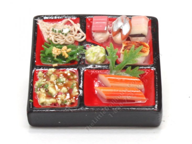 (image for) Miniature Japanese Food Tray with Crab Legs