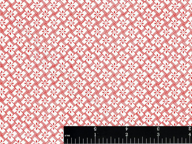 (image for) Red Pinwheel Miniature Wallpaper for Dollhouses