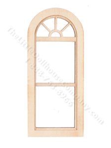 (image for) Miniature Unfinished 1 Over 1 Palladian Window