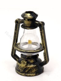 (image for) Vintage Miniature Playscale Kerosene Lantern for Dollhouses