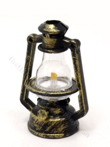 (image for) Vintage Miniature Playscale Kerosene Lantern for Dollhouses