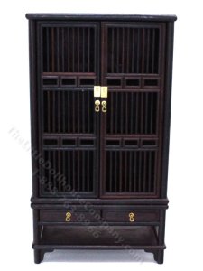 (image for) Miniature Handmade Rosewood Ming Bookcase for Dollhouses