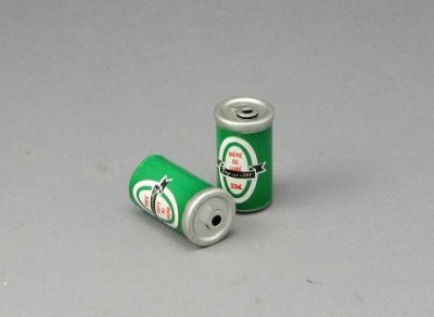 (image for) Dollhouse Scale Model Beer Cans (2 per pack)