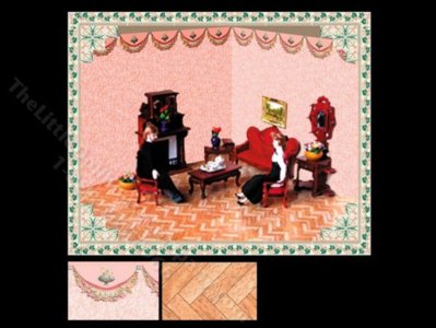 (image for) Wallpapers and Flooring Set for Dollhouses
