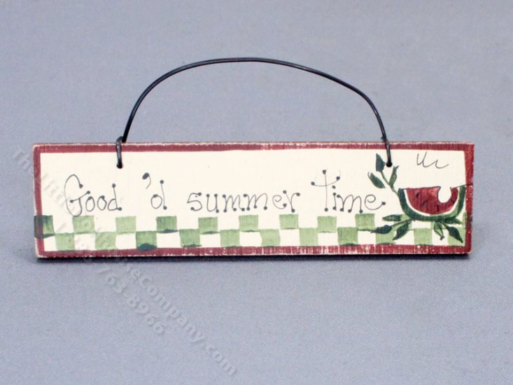 (image for) Miniature 'Good 'ol Summer Time' Sign for Dollhouses