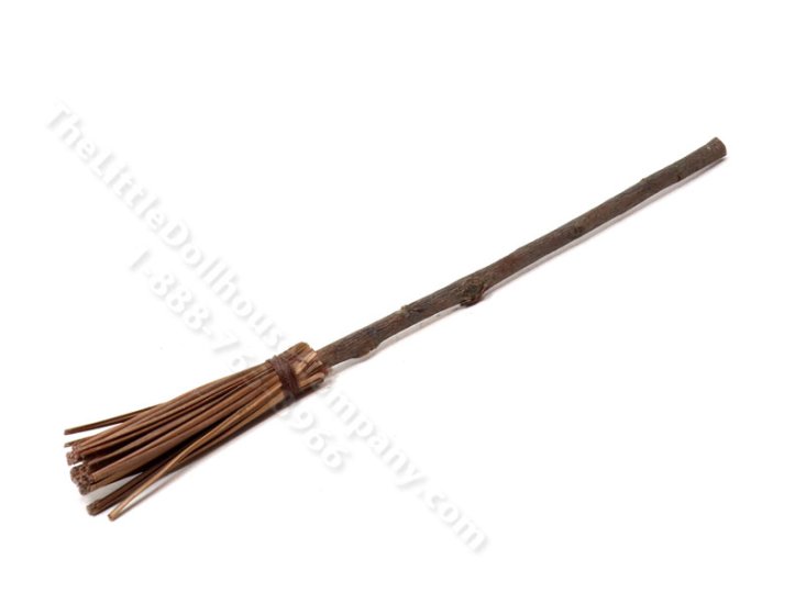 (image for) Miniature Rustic Broom for Dollhouses