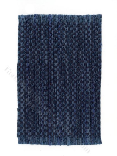 (image for) Miniature Blue Woven Rug for Dollhouses - Small