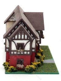 (image for) 1:144 Scale Tudor Style Assembled Dollhouse