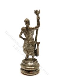 (image for) Miniature Poseidon Statuette for Dollhouses - Silver