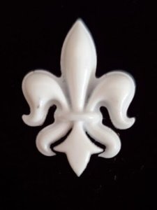 (image for) Miniature Medieval Fleur-de-lis Applique 3pc set