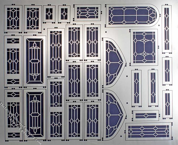 Miniature Window Grille Inserts for Dollhouses [PIE DS6903] | The ...