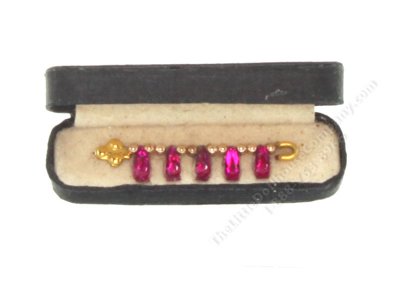 (image for) Miniature Gold and Ruby Bracelet by Judith Blondell