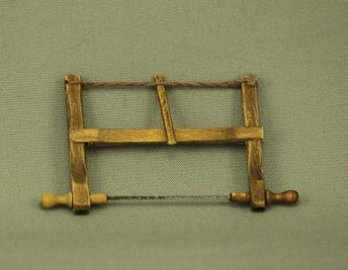 (image for) Dollhouse Scale Model Two-Handed Saw