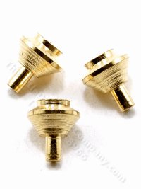 (image for) Brass Round Knobs for Dollhouse Scale Models (6/pk)