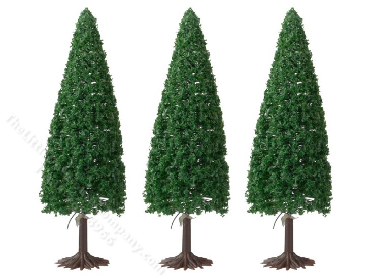 (image for) Set of 3 Miniature Spruce Trees for Dollhouses