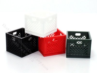 (image for) Miniature Milk Crate for Dollhouses (1pc)