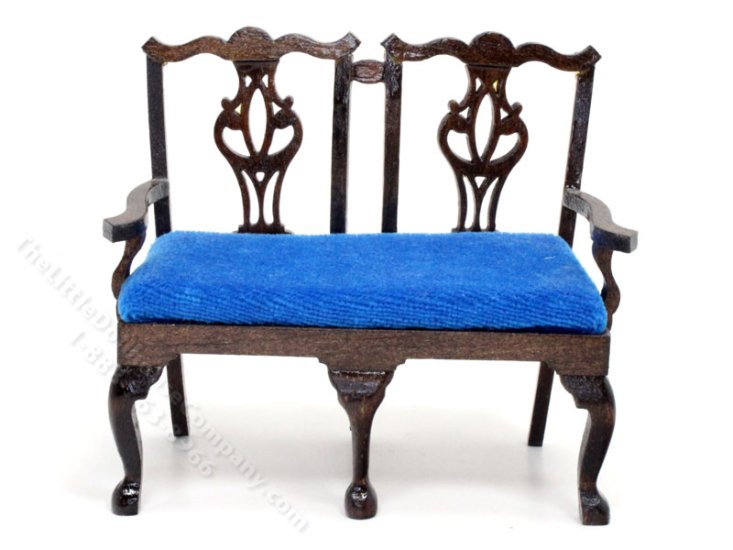 (image for) Miniature Chippendale Double Chair