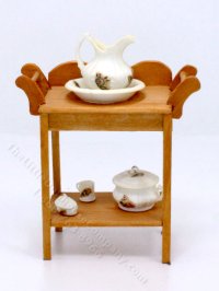 (image for) Miniature Wash Stand and Accessories for Dollhouses