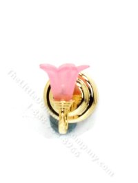 (image for) Miniature Battery Pink Tulip Wall Sconce w/ Wand for Dollhouses