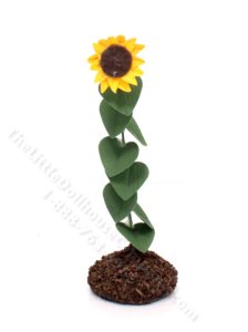 (image for) Single Sunflower in Soil, Mini Creations by Judy