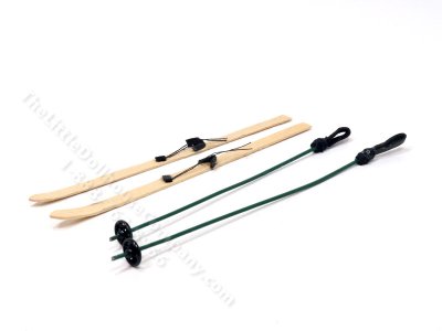 (image for) Miniature Skis for Dollhouses