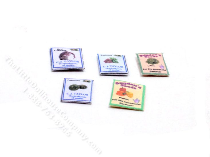 (image for) Miniature Seed Packets for Dollhouses