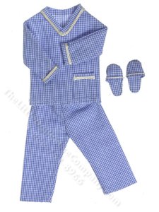 (image for) Miniature Men's Pajamas and Slippers for Dollhouses