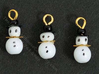 (image for) Miniature Snowman Christmas Tree Ornaments for Dollhouses