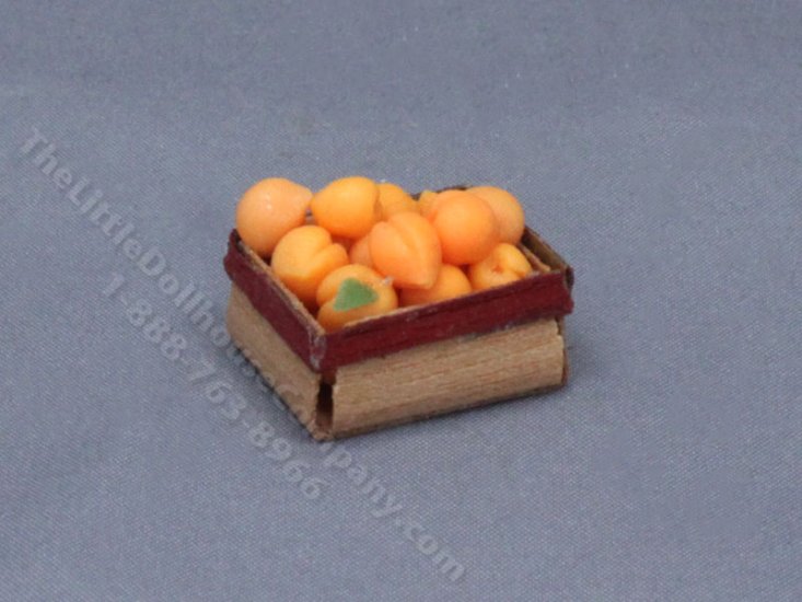 (image for) Miniature Quart of Peaches for Dollhouses