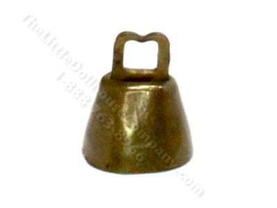 (image for) Miniature Brass Cow Bell for Dollhouses