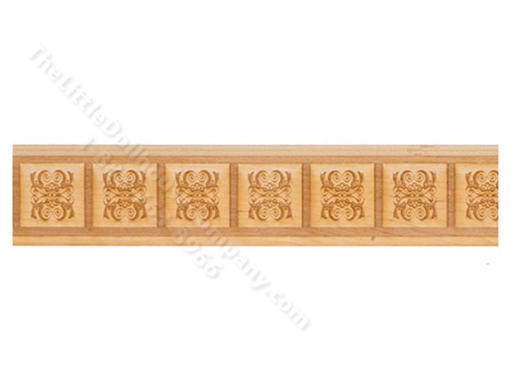 (image for) Miniature Squares Wainscot Panel for Dollhouses