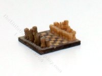 (image for) Miniature Chess Set And Board For Dollhouses