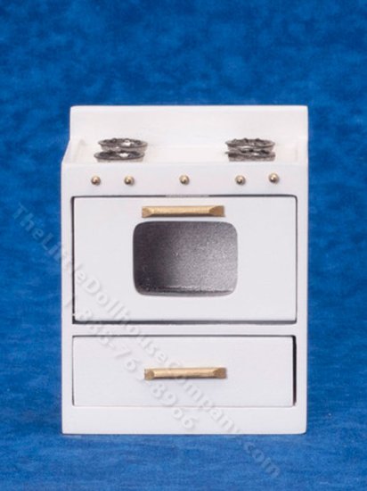(image for) Miniature White Kitchen Stove For Dollhouses