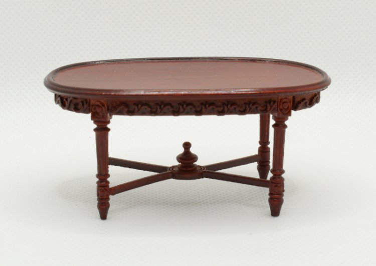 (image for) Miniature Oval Mahogany Coffee Table