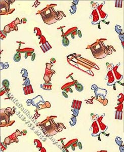 (image for) Toys Pattern Miniature Wallpaper for Dollhouses