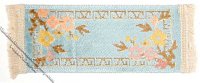(image for) Miniature Rectangular Peking Style Aqua Rug for Dollhouses