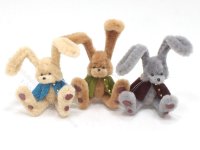 (image for) Miniature Rabbit in Jacket by Sue Wilkes of Shoebutton Bears