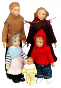 (image for) 1/2" Modern Doll Family