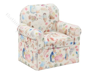 (image for) Miniature Peter Rabbit Youth Armchair for Dollhouses