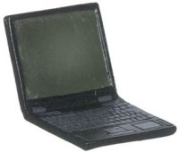 (image for) Dollhouse Scale Model Laptop Computer