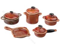 (image for) Miniature Rustic Brown 5 Piece Cookware Set