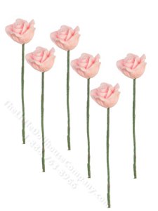 (image for) Miniature Pink Roses for Dollhouses