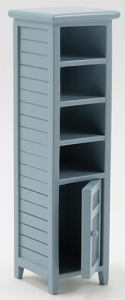 (image for) Miniature White Bath Cabinet for Dollhouses