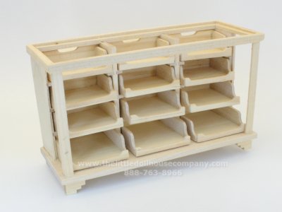 (image for) Miniature Unfinished Shop Display Cabinet