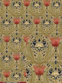 (image for) Dollhouse Scale Model William Morris Wallpaper
