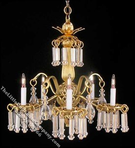 (image for) Dollhouse Scale Model Victoria Chandelier