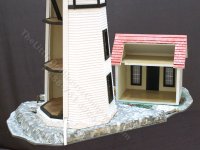 (image for) Half-Scale Lighthouse and Keeper's Cottage on Rocky Shore