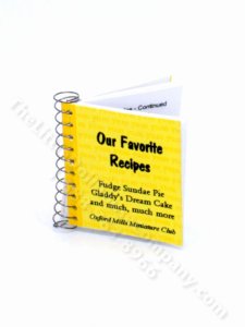 (image for) Miniature Handmade Cook Book for Dollhouses
